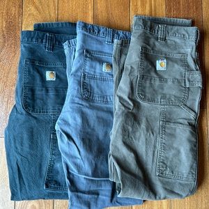 Carhartt straight fit workwear pants (36x34) 3 count
